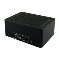 LC-Power LC-DOCK-C basisstation voor opslagstations USB 3.2 Gen 2 (3.1 Gen 2) Type-C Zwart - thumbnail