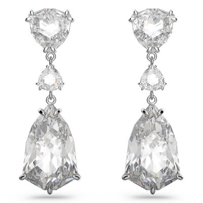 Swarovski 5652038 Oorhangers Mesmera zilverkleurig-wit 17 x 51 mm