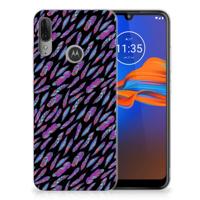 Motorola Moto E6 Plus | TPU bumper | Feathers Color