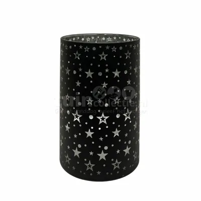 Tafellamp Sterren LED Zwart H.15cm