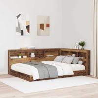 Opberghoofdbord met plank Oud hout 140 cm Bewerkt hout