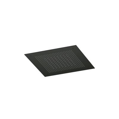 Hotbath Ace Hoofddouche - inbouw - vierkant - 38x38cm - PVD - zwart geborsteld PVD AC148MBP