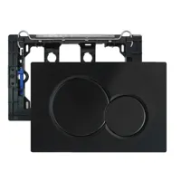Dubbele Spoelplaat Zwart | Inclusief Frame & Spoelhevelkit Dubbele Spoelplaat Zwart | Inclusief Frame & Spoelhevelkit
