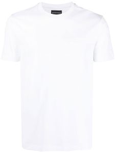 Emporio Armani t-shirt en coton à manches courtes - Blanc