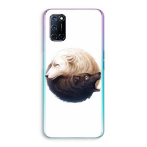 Yin Yang Wolves: Oppo A92 Transparant Hoesje
