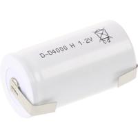 Mexcel D4000H Speciale oplaadbare batterij D (mono) Geschikt voor hoge temperaturen, U-soldeerlip, Flat-top NiCd 1.2 V 4000 mAh