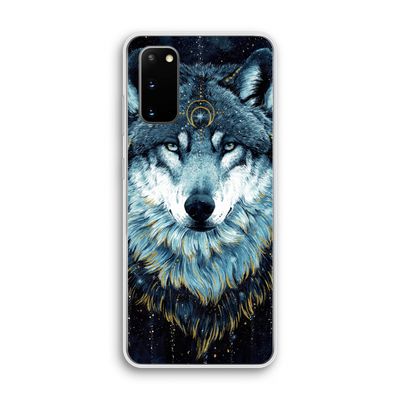 Darkness Wolf: Samsung Galaxy S20 Transparant Hoesje