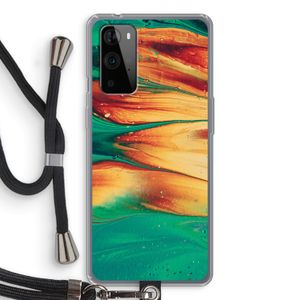 Green Inferno: OnePlus 9 Pro Transparant Hoesje met koord