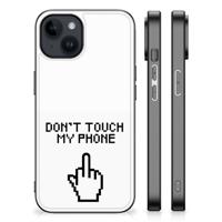 iPhone 15 Plus | Telefoon Hoesje | Finger Don&apos;t Touch My Phone