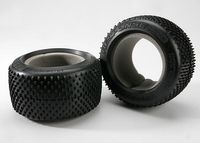 Tires, response pro 3.8" (soft-compound, narrow profile, short knobby design)/ foam inserts (2)