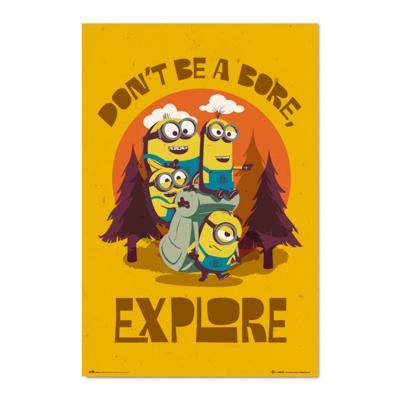 Poster Minions Don't Be A Bore Explore 61x91,5cm