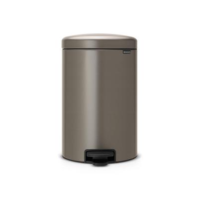 Brabantia NewIcon Pedaalemmer - 20 liter - kunststof binnenemmer - platinum 114045