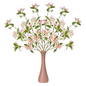 Kunstbloem Kersen bloesem - 6x - 90 cm - licht roze - Kunst zijdebloemen