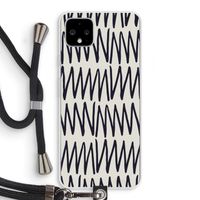 Marrakech Zigzag: Pixel 4 XL Transparant Hoesje met koord