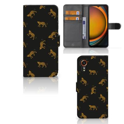 Telefoonhoesje | Met pasjeshouder | voor Samsung Galaxy Xcover 7 Leopards