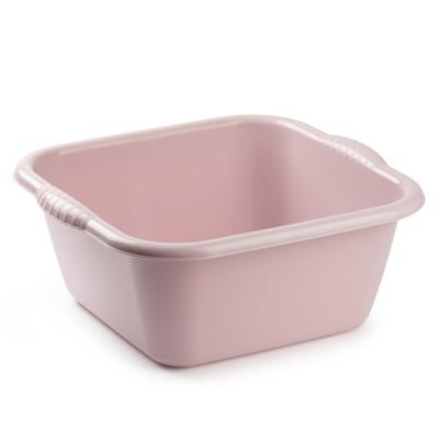 Plasticforte teiltje/afwasbak - vierkant - kunststof - 25 liter - 49 x 47 x 20 cm - Roze