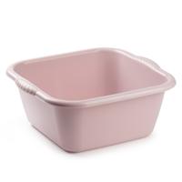 Plasticforte teiltje/afwasbak - vierkant - kunststof - 25 liter - 49 x 47 x 20 cm - Roze
