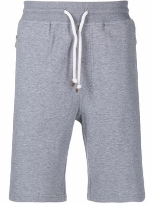 Brunello Cucinelli bermuda de sport à poches plaquées - Gris