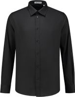 SALE! Me Wear 5010 Heren overhemd Brandon LM - Zwart - Maat XL - thumbnail