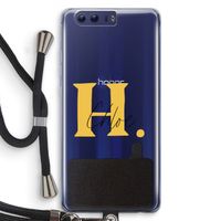 Amber Script: Honor 9 Transparant Hoesje met koord