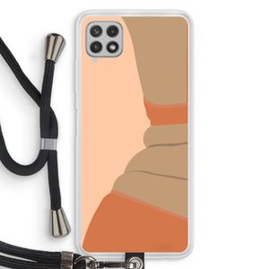 Bikini: Samsung Galaxy A22 4G Transparant Hoesje met koord
