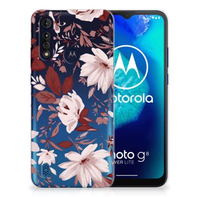 Smartphone hoesje Motorola Moto G8 Power Lite Watercolor Flowers
