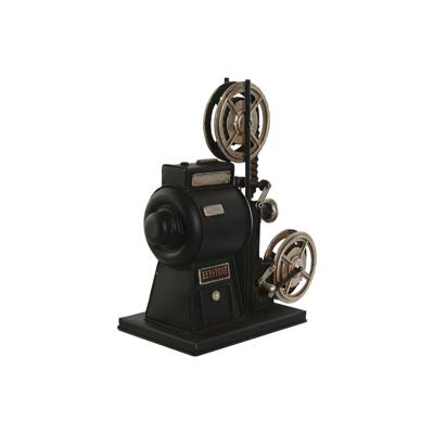 Decoratieve figuren Home ESPRIT Zwart Zilverkleurig Vintage Klassieke films 23,5 x 11 x 24,5 cm