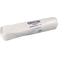PowerSterko Afvalzak | Gerecycled LDPE | 65/ 28x140cm | T20 | transparant | 200 stuks