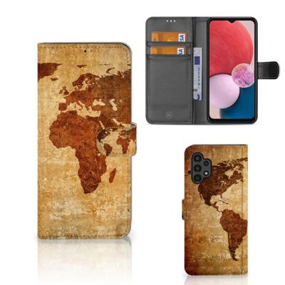 Samsung Galaxy A13 (4G) | Flip Cover | Wereldkaart
