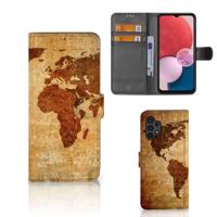 Samsung Galaxy A13 (4G) | Flip Cover | Wereldkaart