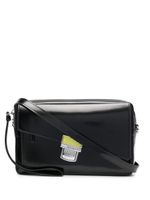 MSGM sac à bandoulière en cuir artificiel - Noir
