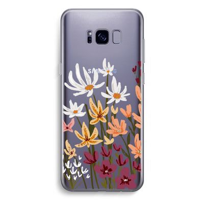 Painted wildflowers: Samsung Galaxy S8 Plus Transparant Hoesje