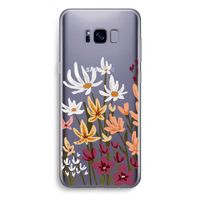 Painted wildflowers: Samsung Galaxy S8 Plus Transparant Hoesje