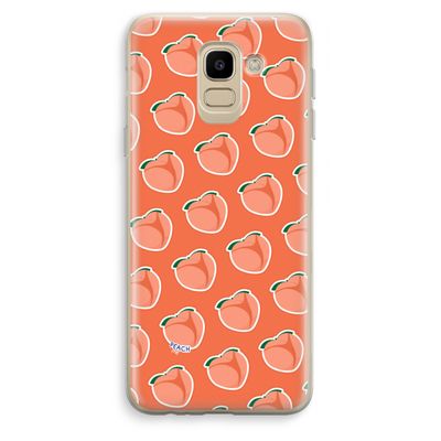 Just peachy: Samsung Galaxy J6 (2018) Transparant Hoesje