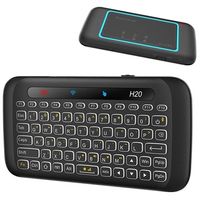 Mini Combo Draadloos Toetsenbord & Touchpad H20 - Zwart - thumbnail