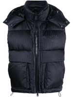 AMIRI gilet matelassé à logo imprimé - Noir