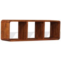 The Living Store Tv-meubel Acacia - 120 x 30 x 40 cm - Bruin - Massief hout met honingkleurige afwerking - Handgemaakt - thumbnail