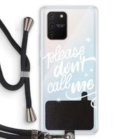 Don't call: Samsung Galaxy S10 Lite Transparant Hoesje met koord