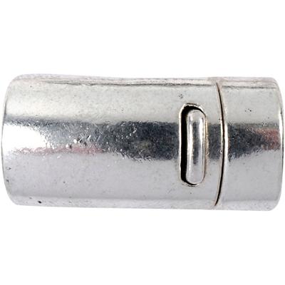 Creativ Company Magnetische sluiting, d 26 mm, gatgrootte 10 mm, antiek zilver, 1 stuk