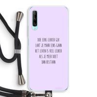 Gek: Huawei P Smart Pro Transparant Hoesje met koord