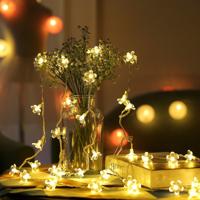 3m 20 LEDs Cherry Blossom vakantie decoratieve licht batterij aangedreven (warm wit)