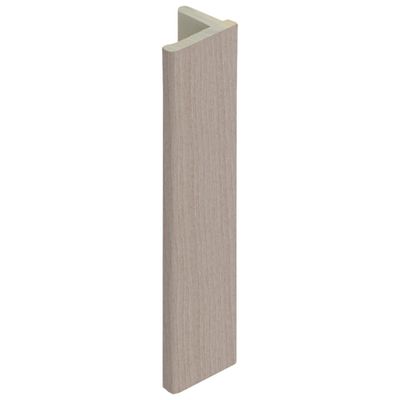 Eindprofiel 10 mm Vergrijsd ceder - Keralit (2836)