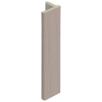 Eindprofiel 10 mm Vergrijsd ceder - Keralit (2836)