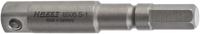HAZET Kracht-verloopdoppen 8508S-1 · Zeskant massief ISO 1173-A 5,5 · 1/4 inch (6,3 mm) vierkant massief · Lengte: 50 mm