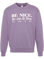 Sporty & Rich sweat Be Nice en coton - Violet