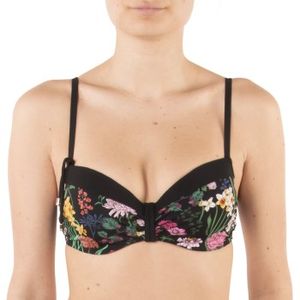 Chantelle Flowers Memory Foam Padded Bikini Bra