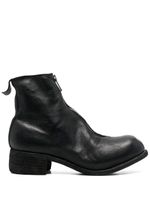 Guidi bottines à fermeture zippée - Noir