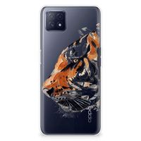 Hoesje maken OPPO A53 5G | OPPO A73 5G Watercolor Tiger - thumbnail