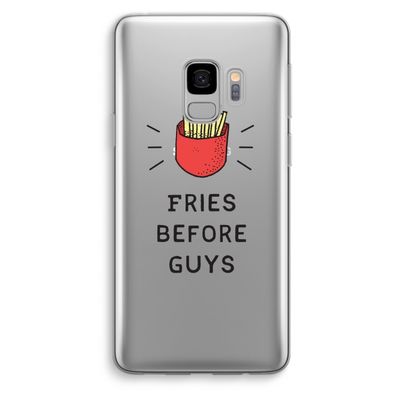 Fries before guys: Samsung Galaxy S9 Transparant Hoesje