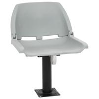 VidaXL 2-delige bootstoelenset inklapbaar 48x51x41 cm grijs